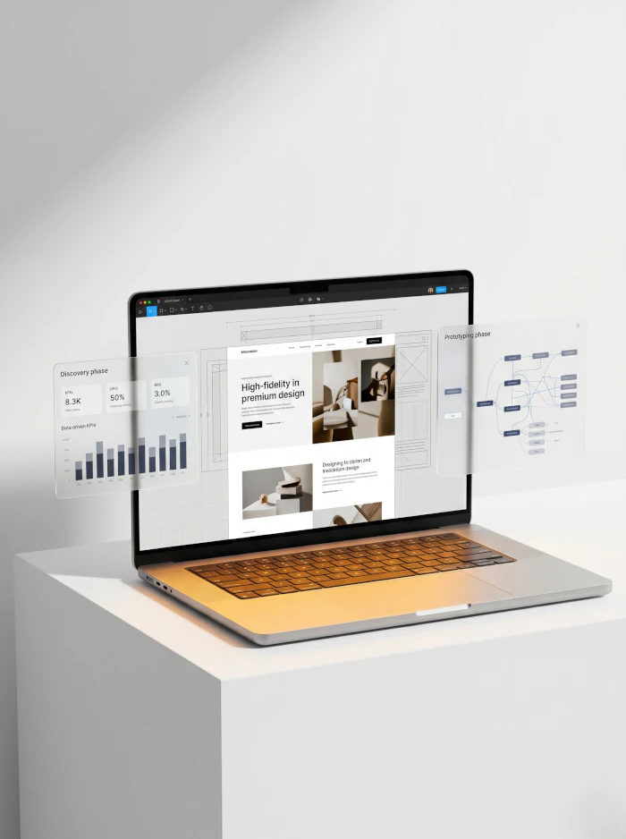 Diseño Web y UX/UI Estratégico,Rediseño web centrado en la conversión, Arquitectura web y experiencia de usuario, Interfaz digital estratégica, Optimización UX/UI premium.